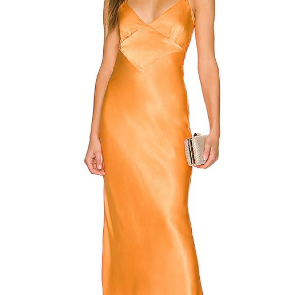 Bardot Malinda Slip Dress in Tangerine